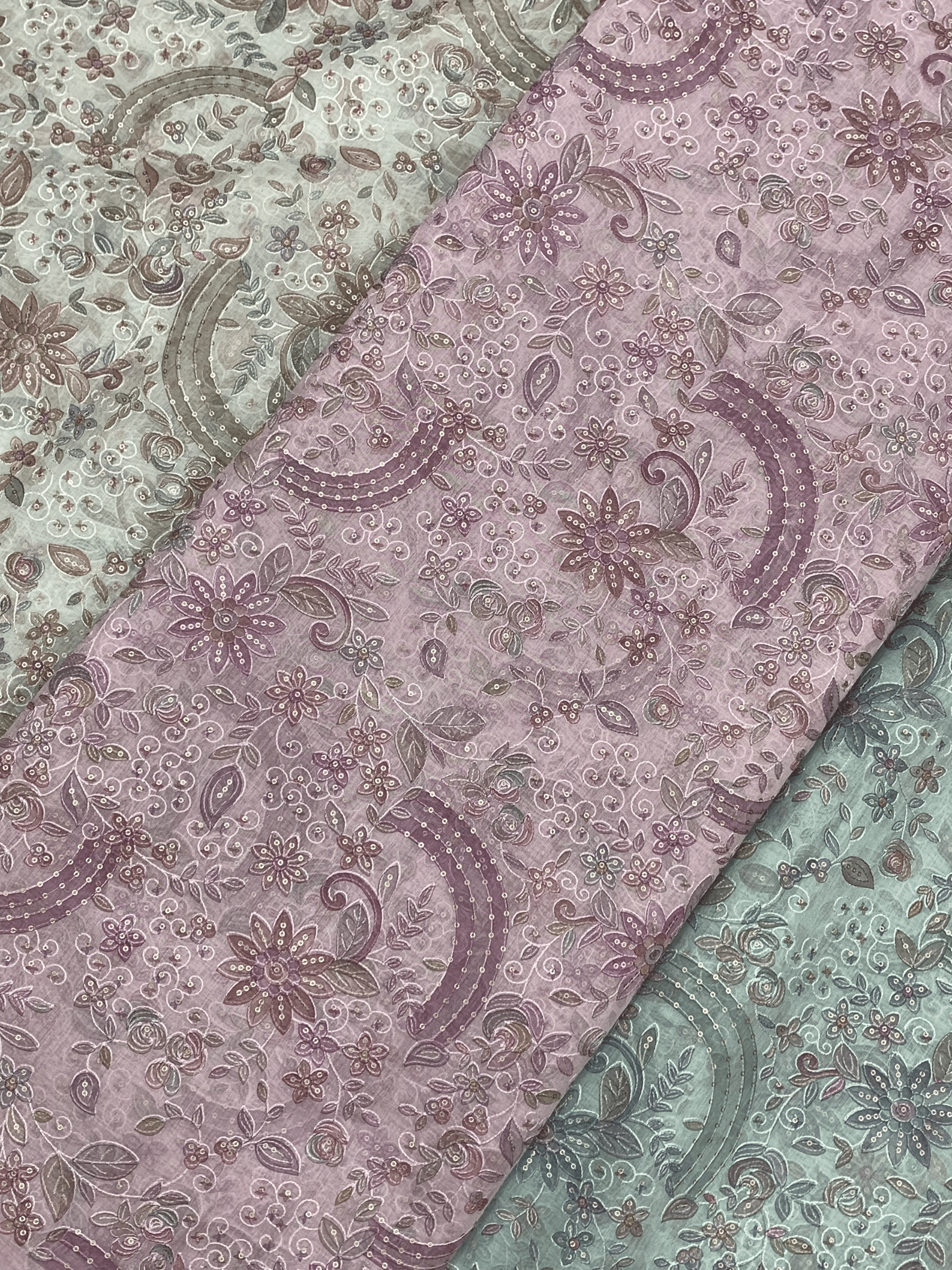 Pure Mul Chanderi with Position Print