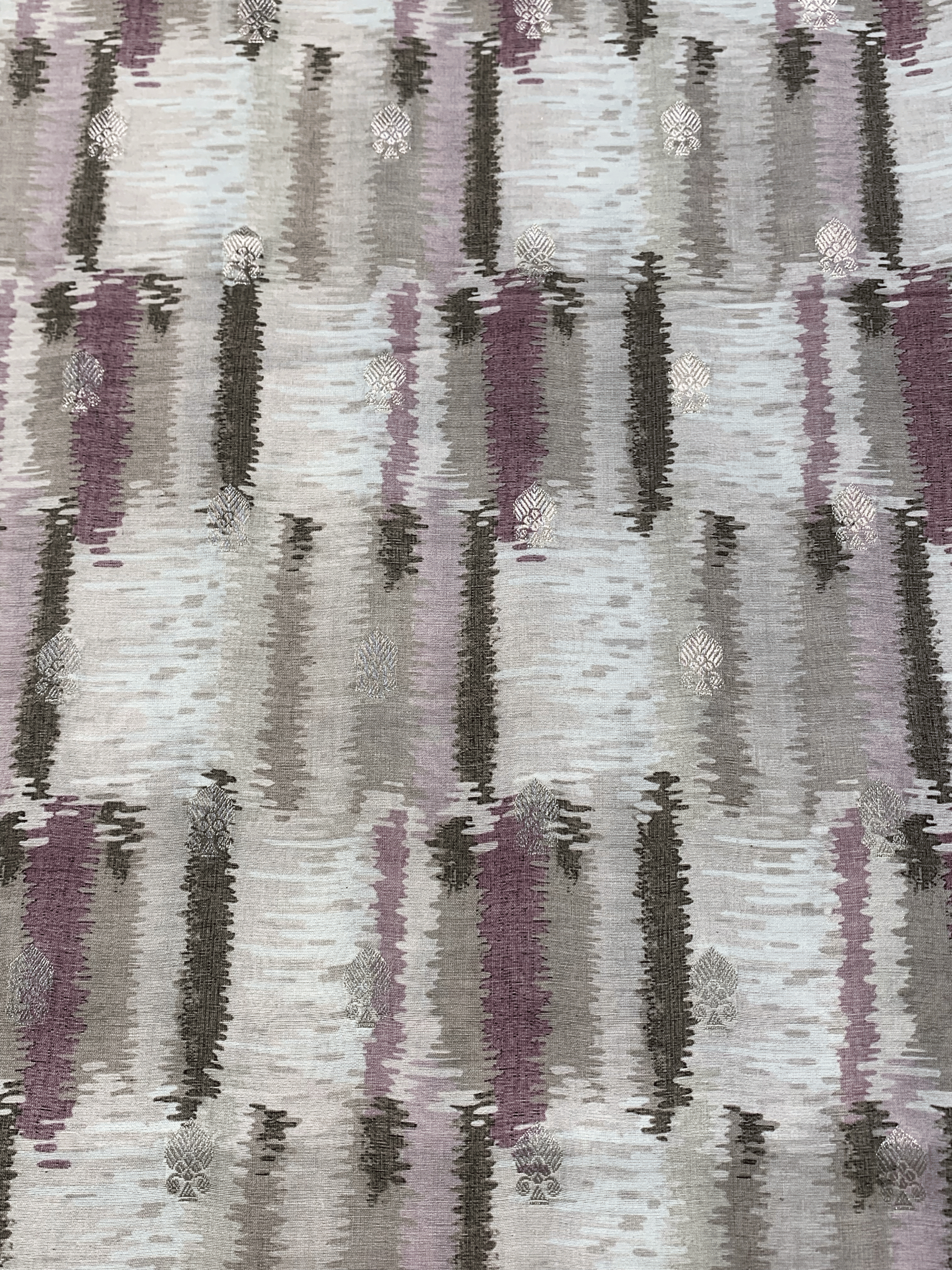 Pure Chanderi 70g Jacquard with Digital Print