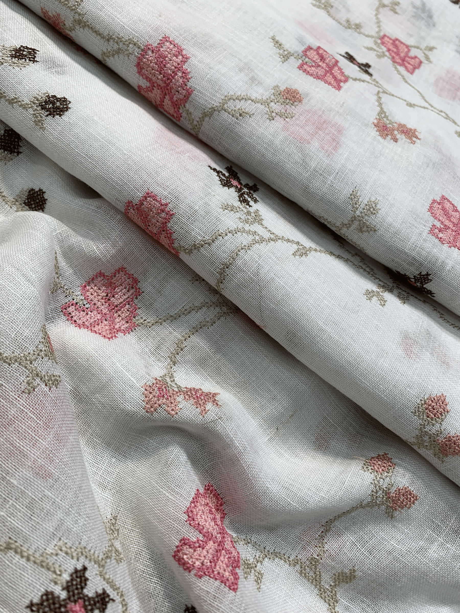 Pure Linen with Embroidery